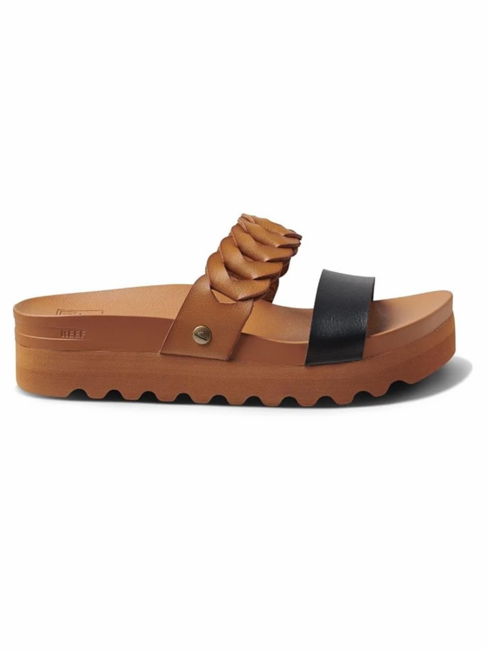 Reef Cshn Vista Hi Twist black/tan Sz 8 - Picture 3 of 14